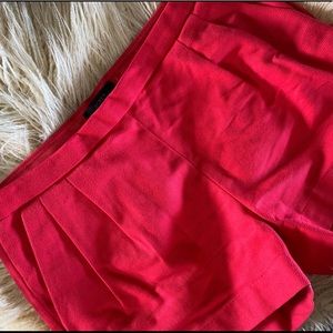 J Crew Pleaded Shorts with Side Zipper